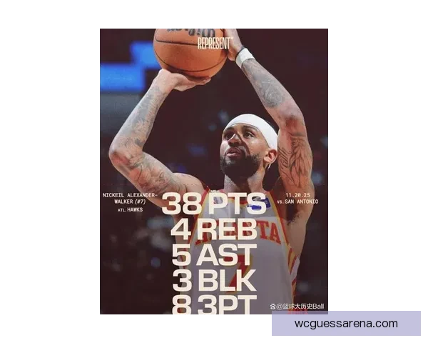 亚历山大沃克本赛季第九次单场30+得分 超越前六个赛季总和创个人新纪录